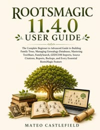 Rootsmagic 11.4.0 User Guide: The Complete Beginner to Advanced Guide to Building Family Trees, Managing Genealogy Databases, Mastering TreeShare, Fam cover