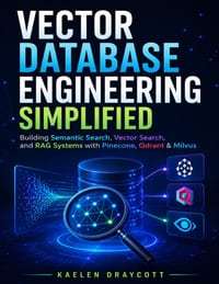 Vector Database Engineering Simplified: Building Semantic Search, Vector Search, and RAG Systems with Pinecone, Qdrant & Milvus cover