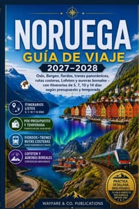 Noruega: Guía de viaje 2027-2028: Oslo, Bergen, fiordos, trenes panorámicos, rutas costeras, Lofoten y auroras boreales - con itinerarios de 5, 7, 10 cover