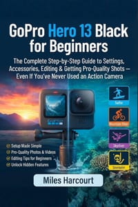 GoPro Hero 13 Black for Beginners: The Complete Step-by-Step Guide to Settings, Accessories, Editing & Getting Pro-Quality Shots - Even If You've Neve cover