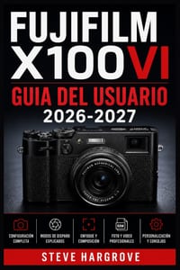 Fujifilm X100VI Guia del Usuario 2026-2027: Domina los Ajustes, Simulaciones de Pelicula y Fotografia Callejera para Obtener Resultados Profesionales cover