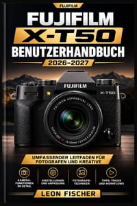 Fujifilm X-T50 Benutzerhandbuch 2026-2027: Kameraeinstellungen, Filmsimulationen und Fototechniken für Einsteiger und Fortgeschrittene cover
