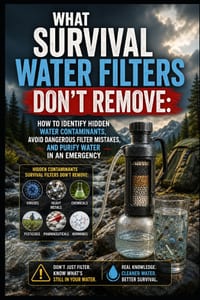 What Survival Water Filters Don't Remove: How to Identify Hidden Water Contaminants, Avoid Dangerous Filter Mistakes, and Purify Water in an Emergency cover