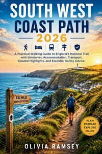 South West Coast Path 2026: A Practical Walking Guide to England's National Trail with Itineraries, Accommodation, Transport, Coastal Highlights, and cover