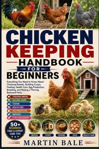 Chicken Keeping Handbook for Beginners: Everything You Need to Know About Choosing Breeds, Building Coops, Feeding, Health Care, Egg Production, Breed cover