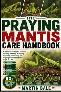 Praying Mantis Care Handbook: A Practical Guide to Choosing, Housing, Feeding, Handling, Breeding, and Caring for Praying Mantises at Every Stage of L cover