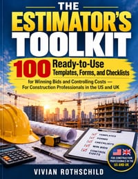The Estimator's Toolkit: 100 Ready-to-Use Templates, Forms, and Checklists for Winning Bids and Controlling Costs - For Construction Professionals in cover