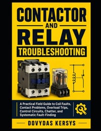 Contactor and Relay Troubleshooting: A Practical Field Guide to Coil Faults, Contact Problems, Overload Trips, Control Circuits, Chatter, and Systemat cover