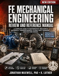 Fe Mechanical Engineering Review and Reference Manual: A Complete Guide to Mathematics, Mechanics, Materials, Thermodynamics, Fluids, Heat Transfer, a cover