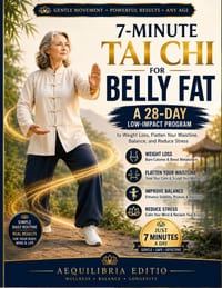 7-Minute Tai Chi for Belly Fat: A 28-Day Low-Impact Program to Weight Loss, Flatten Your Waistline, Balance, and Reduce Stress cover