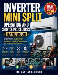 Inverter Mini Split Operation and Service Procedures Handbook: A Field Guide to Variable-Speed Ductless Heat Pump Diagnostics, Refrigerant Charging, P cover
