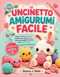 Uncinetto amigurumi facile: Impara a creare passo passo animali teneri, pupazzi kawaii e dolci personaggi all'uncinetto, anche se parti da zero cover