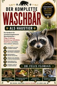Der Komplette Waschbär ALS Haustier: Das Handbuch für verantwortungsbewusste Waschbärbesitzer - Pflege, Ernährung, Bereicherung, tierärztliche Bedürfn cover