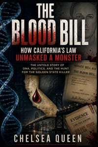 The Blood Bill: How California's Law Unmasked a Monster: The Untold Story of DNA, Politics, and the Hunt for the Golden State Killer cover