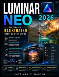 Luminar Neo 2026: The Complete Illustrated Step-By-Step Guide To Ai Photo Editing, Raw Workflow, Lightroom Migration, Natural-Looking Results & Troubl cover