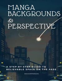 Manga Backgrounds & Perspective: A Step-by-Step Guide to Believable Space on the Page cover