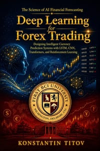 Deep Learning for Forex Trading: Designing Intelligent Currency Prediction Systems with LSTM, CNN, Transformers, and Reinforcement Learning cover