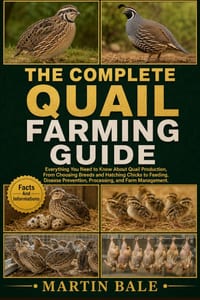 The Complete Quail Farming Guide: Everything You Need to Know About Quail Production, From Choosing Breeds and Hatching Chicks to Feeding, Disease Pre cover