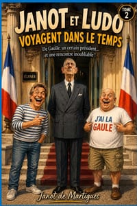 Janot et Ludo voyagent dans le Temps - Tome 2: Une aventure hilarante au coeur de l'histoire avec Charles de Gaulle cover
