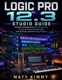 Logic Pro 12.3 studio Guide: Essential Techniques for Recording Vocals, Producing Beats, Editing Audio, Mixing Songs, and Mastering Projects cover