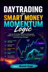 Daytrading mit Smart Money Momentum Logic: Erfassen Sie Intraday-Momentum-Bewegungen mithilfe von Liquiditäts-Sweeps, Fibonacci-Zonen und strukturiert cover