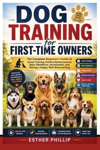 Dog Training for First-Time Owners: The Complete Beginner's Guide to House Training, Positive Reinforcement, Basic Obedience, Socialization, and Raisi cover
