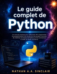Le guide complet de Python: Un manuel pratique pour débutants afin d'apprendre la programmation, de construire des projets concrets, de maîtriser les cover