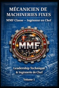 MÉCANICIEN DE MACHINERIES FIXES - MMF Classe - Ingénieur en Chef: Leadership Technique & Ingénierie de Chef - Volume 1 cover
