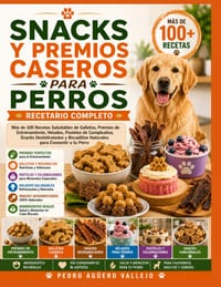 Snacks Y Premios Caseros Para Perros: Más de 100 Recetas Saludables de Galletas, Premios de Entrenamiento, Helados, Pasteles de Cumpleaños, Snacks Des cover