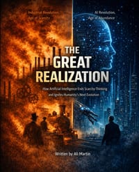 The Great Realization: How Artificial Intelligence Ends Scarcity Thinking and Ignites Humanity's Next Evolution cover
