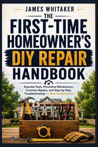 The First-Time Homeowner's DIY Repair Handbook: Essential Tools, Preventive Maintenance, Common Repairs, and Step-by-Step Troubleshooting for New Home cover
