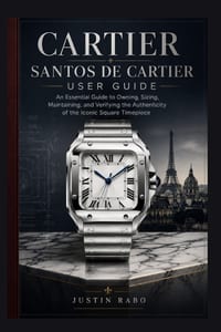Cartier Santos de Cartier User Guide: An Essential Guide to Owning, Sizing, Maintaining, and Verifying the Authenticity of the Iconic Square Timepiece cover