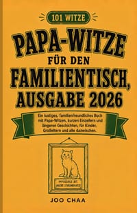 Papa-Witze für den Familientisch, Ausgabe 2026: Ein lustiges, familienfreundliches Buch mit Papa-Witzen, kurzen Einzeilern und längeren Geschichten, f cover