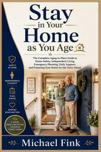 Stay in Your Home as You Age: The Complete Aging-in-Place Guide to Home Safety, Independent Living, Emergency Planning, Daily Support, and Preparing Y cover