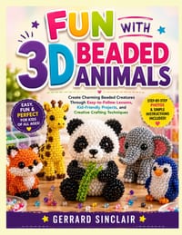 Fun with 3D Beaded Animals: Create Charming Beaded Creatures Through Easy-to-Follow Lessons, Kid-Friendly Projects, and Creative Crafting Techniques cover