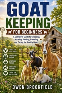 Goat Keeping for Beginners: A Complete Guide to Choosing, Housing, Feeding, Breeding, and Caring for Healthy Goats cover
