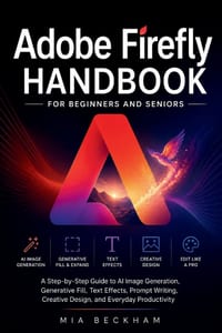 Updated Adobe Firefly Handbook for Beginners and Seniors: A Step-by-Step Guide to AI Image Generation, Generative Fill, Text Effects, Prompt Writing, cover