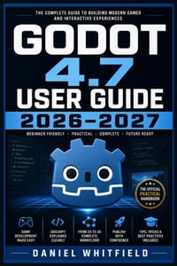 Godot 4.7 User Guide 2026-2027: The Complete Beginner-to-Advanced Handbook for 2D, 3D, GDScript, Scenes, Physics, Animation, Shaders, and Publishing Y cover
