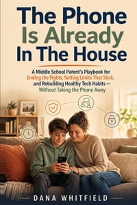 The Phone Is Already In The House: A Middle School Parent's Playbook for Ending the Fights, Setting Limits That Stick, and Rebuilding Healthy Tech Hab cover