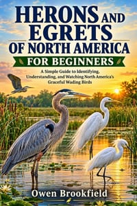 Herons and Egrets of North America for Beginners: A Simple Guide to Identifying, Understanding, and Watching North America's Graceful Wading Birds cover