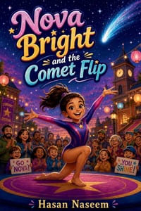 Nova Bright and the Comet Flip: A Gymnastics Adventure About Falling, Getting Up, and Believing Again cover