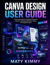 Canva Design User Guide: A Practical Guide to Creating Professional Graphics, Marketing Materials, Videos, and Digital Content cover