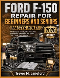 Ford F-150 Repair for Beginners and Seniors: The Complete Step-by-Step Manual for Maintaining, Diagnosing, and Fixing Your Pickup Truck at Home cover