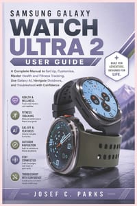 Samsung Galaxy Watch Ultra 2 User Guide: A Complete Manual to Set Up, Customize, Master Health and Fitness Tracking, Use Galaxy AI, Navigate Outdoors, cover