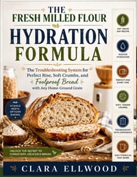 The Fresh Milled Flour Hydration Formula: The Troubleshooting System for Perfect Rise, Soft Crumb, and Foolproof Bread with Any Home-Ground Grain cover