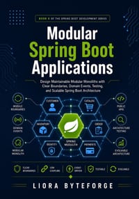 Modular Spring Boot Applications: Design Maintainable Modular Monoliths with Clear Boundaries, Domain Events, Testing, and Scalable Spring Boot Archit cover