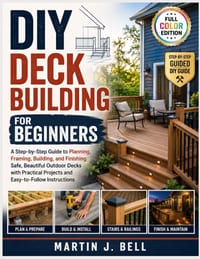 DIY Deck Building for Beginners: A Step-by-Step Guide to Planning, Framing, Building, and Finishing Safe, Beautiful Outdoor Decks with Practical Proje cover