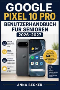Google Pixel 10 Pro Benutzerhandbuch für Senioren 2026-2027: Einfache Anleitungen zu Telefonieren, Kamera, WhatsApp und Einstellungen - Schritt-für-Sc cover