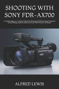 Shooting with Sony Fdr-Ax700: A Complete Beginner-to-Advanced Manual for Mastering 4K HDR Recording, Professional Camera Settings, Autofocus, Audio Co cover