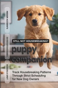 Puppy Companion: Track Housebreaking Patterns Through Strict Scheduling For New Dog Owners cover